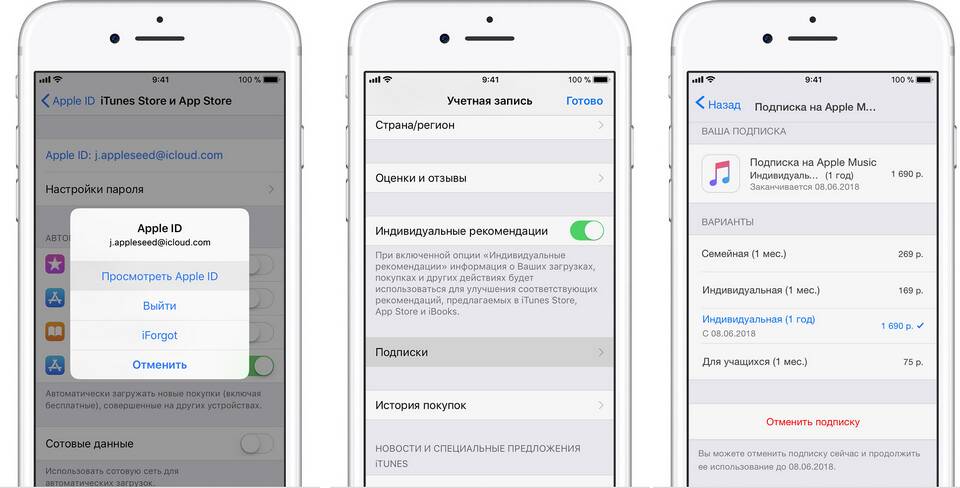 Как посмотреть аккаунт на iPhone