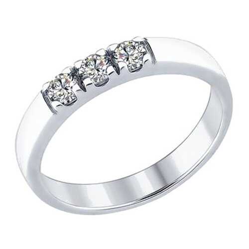 Кольцо женское SOKOLOV из серебра со Swarovski Zirconia 89010059 р.18 в Вальтера