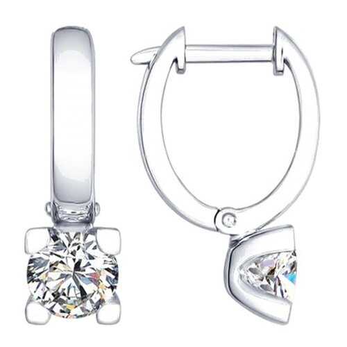 Серьги SOKOLOV из серебра со Swarovski Zirconia 89020048 в Вальтера