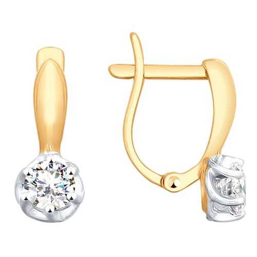 Серьги SOKOLOV из золота со Swarovski Zirconia 81020362 в Вальтера